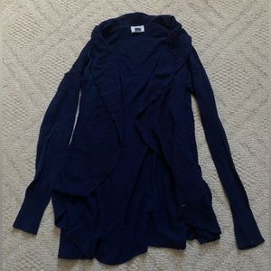Old Navy Cardigan simple comfortable lightweight navy cardigan with layered neck